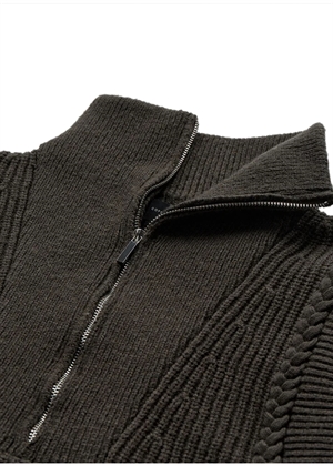 Yari zipper strik Dark Olive Copenhagen Muse 